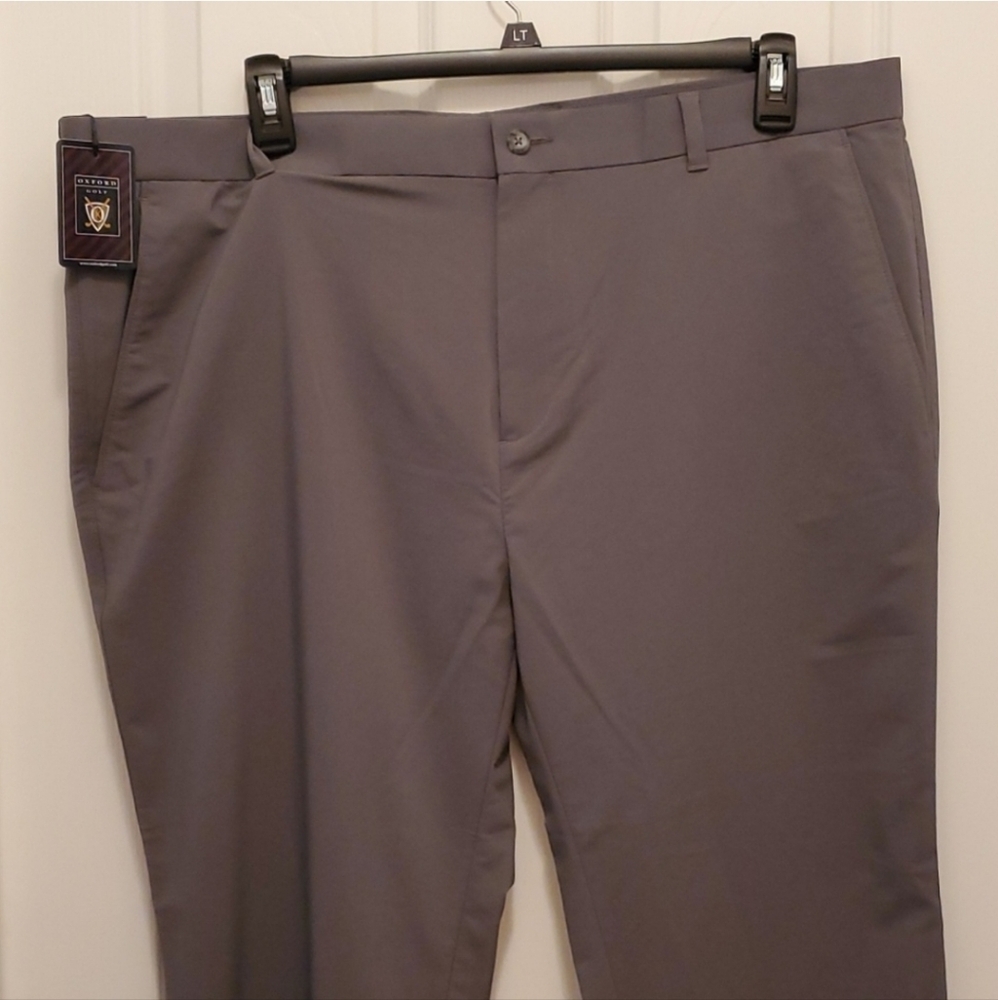 New 42W x 30L Men's Pants Oxford Golf Stretch Grey 🌻